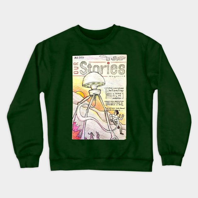 The Tripods Magazine Cover Crewneck Sweatshirt by samuel sisco